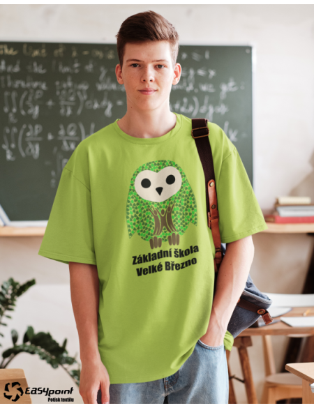 Unisex triko ZŠ  Velké Březno apple green XXL