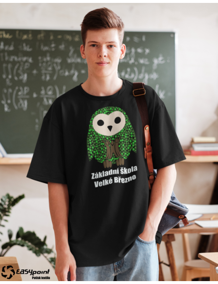 Unisex triko ZŠ Velké Březno černá M