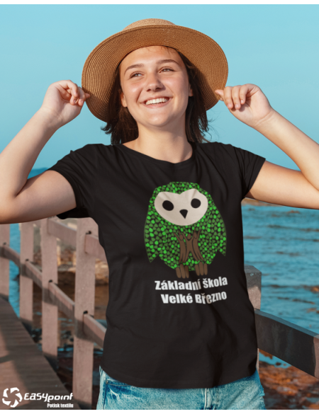 Dámské triko ZŠ Velké Březno černá M