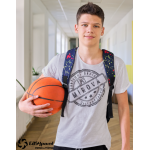 Unisex triko ZŠ Mírová grey melange M