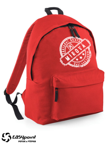 Batoh ZŠ Mírová classic red