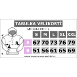 Mikina dětská na zip ZŠ Mírová bílá potisk vpředu i vzadu 5/6