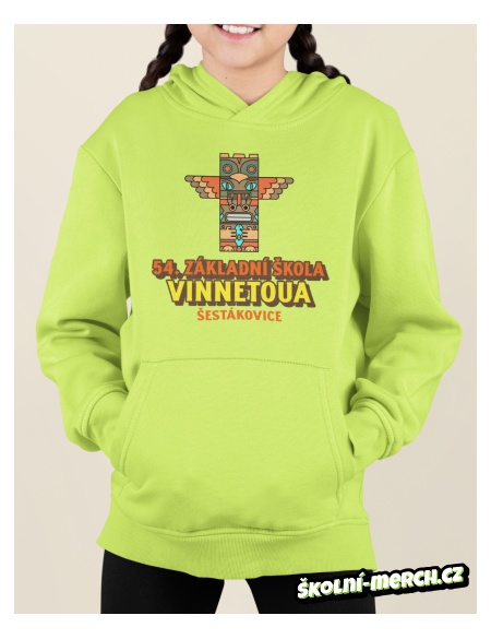 mikina s kapucí hnědá