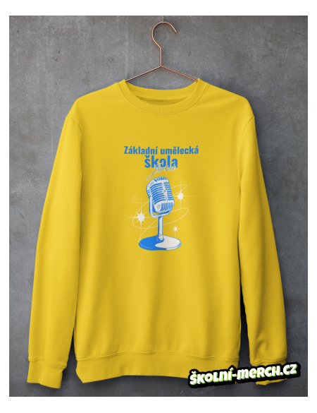 Mikina ZŠ Jančice gold yellow